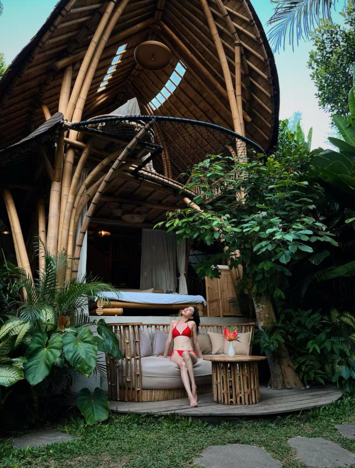 فيلا Wahem Eco Bamboo - Magical Bamboo House أوبود المظهر الخارجي الصورة