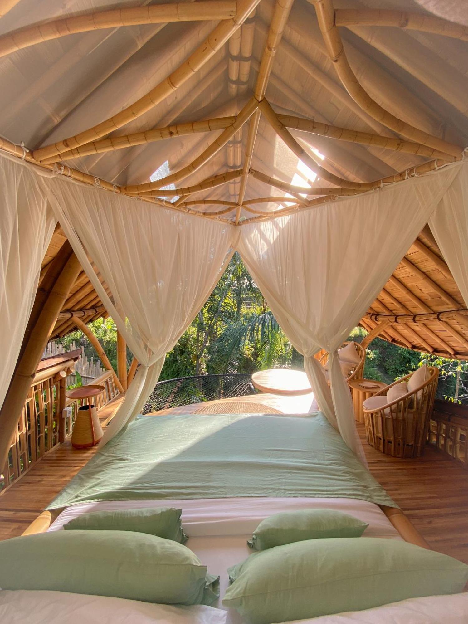 فيلا Wahem Eco Bamboo - Magical Bamboo House أوبود المظهر الخارجي الصورة