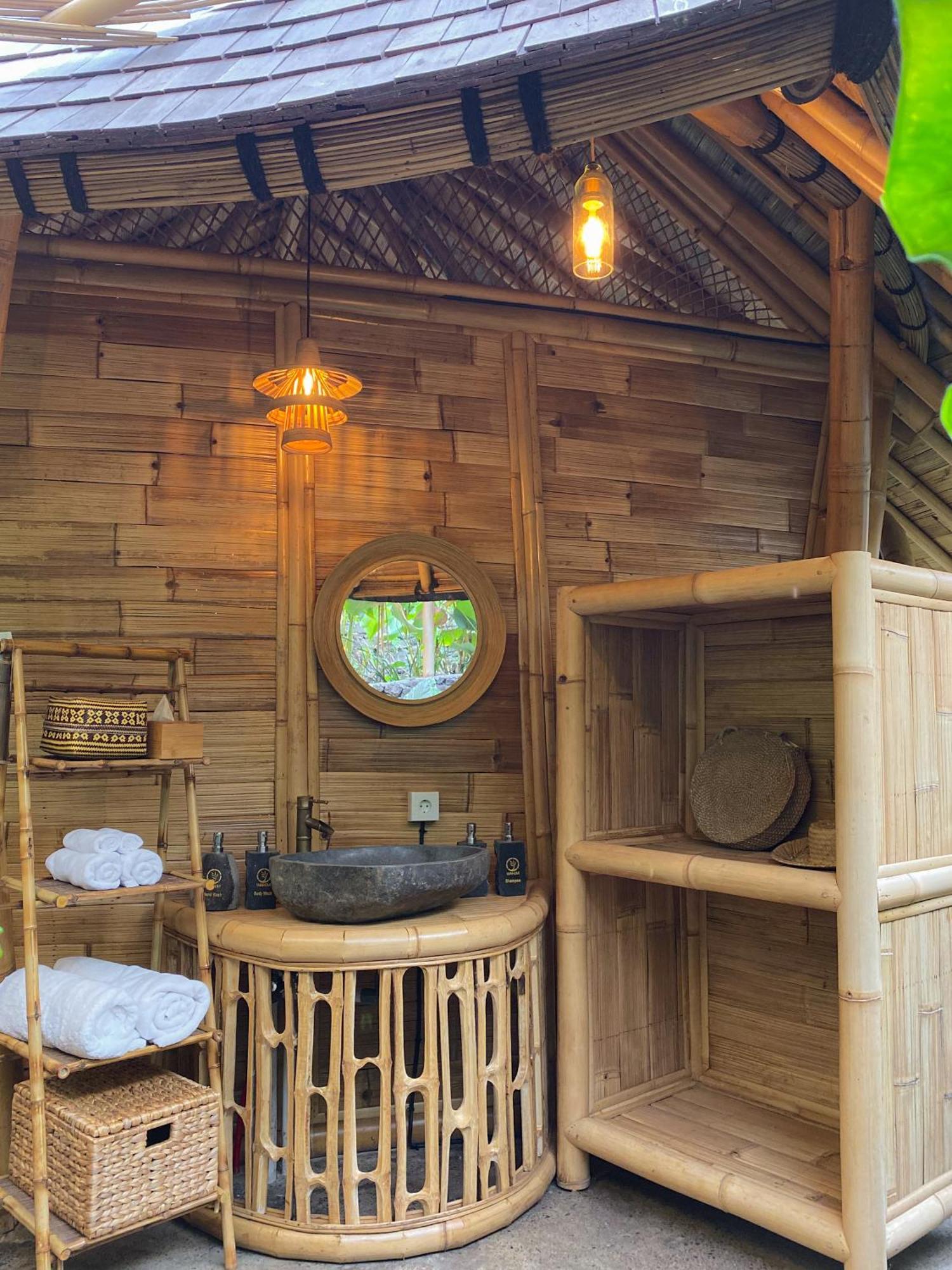 فيلا Wahem Eco Bamboo - Magical Bamboo House أوبود المظهر الخارجي الصورة