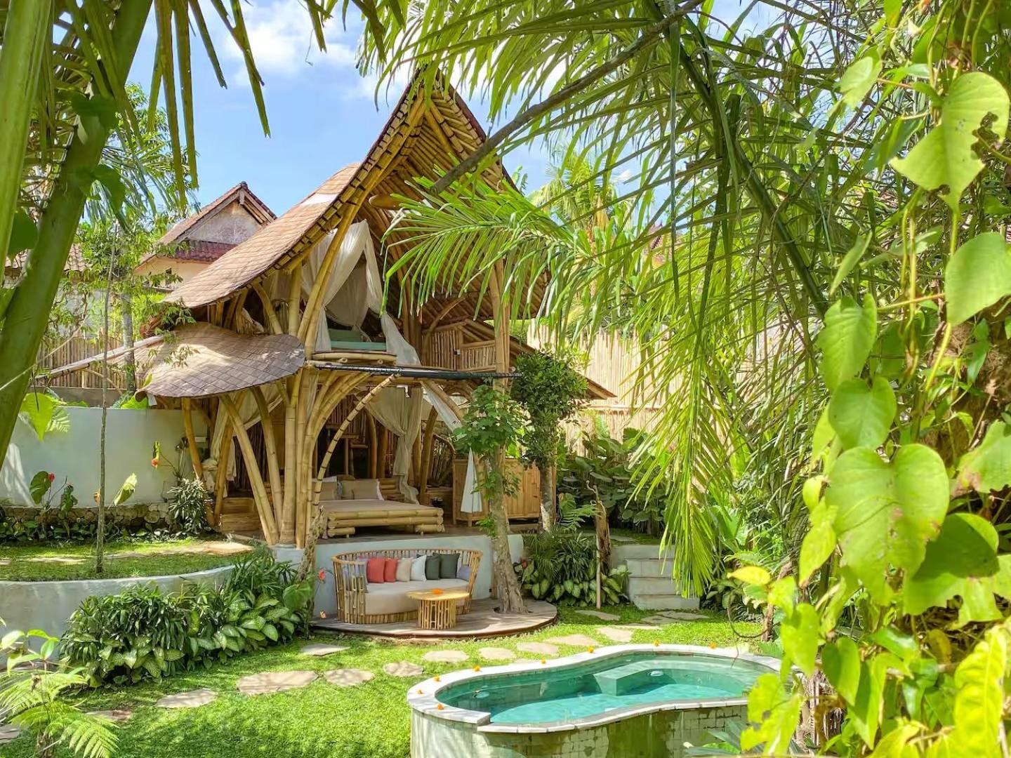 فيلا Wahem Eco Bamboo - Magical Bamboo House أوبود المظهر الخارجي الصورة